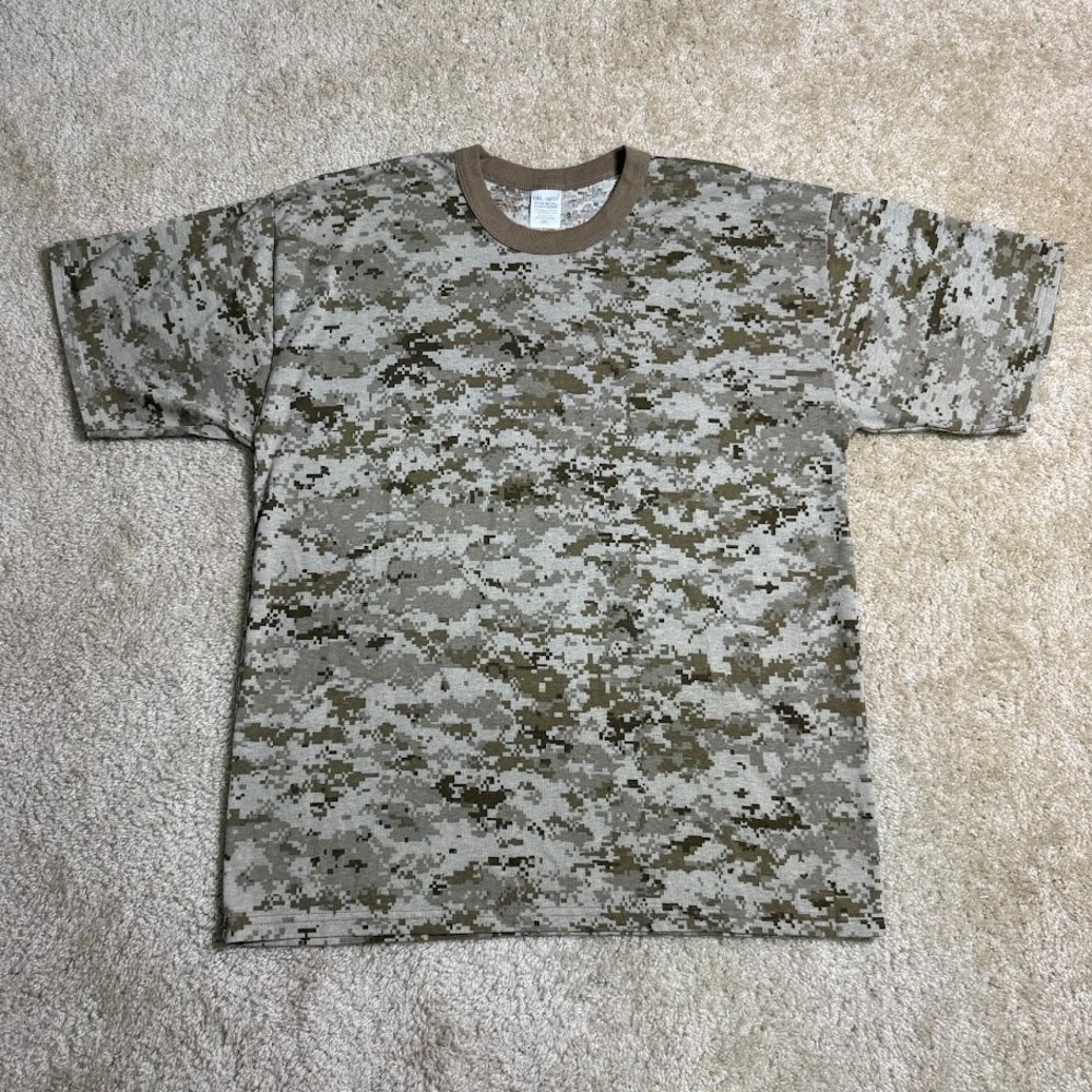 Y2K  Tru Spec Digital Camo T Shirt Men XXL 2XL Short Sleeve Military Camouflage‎